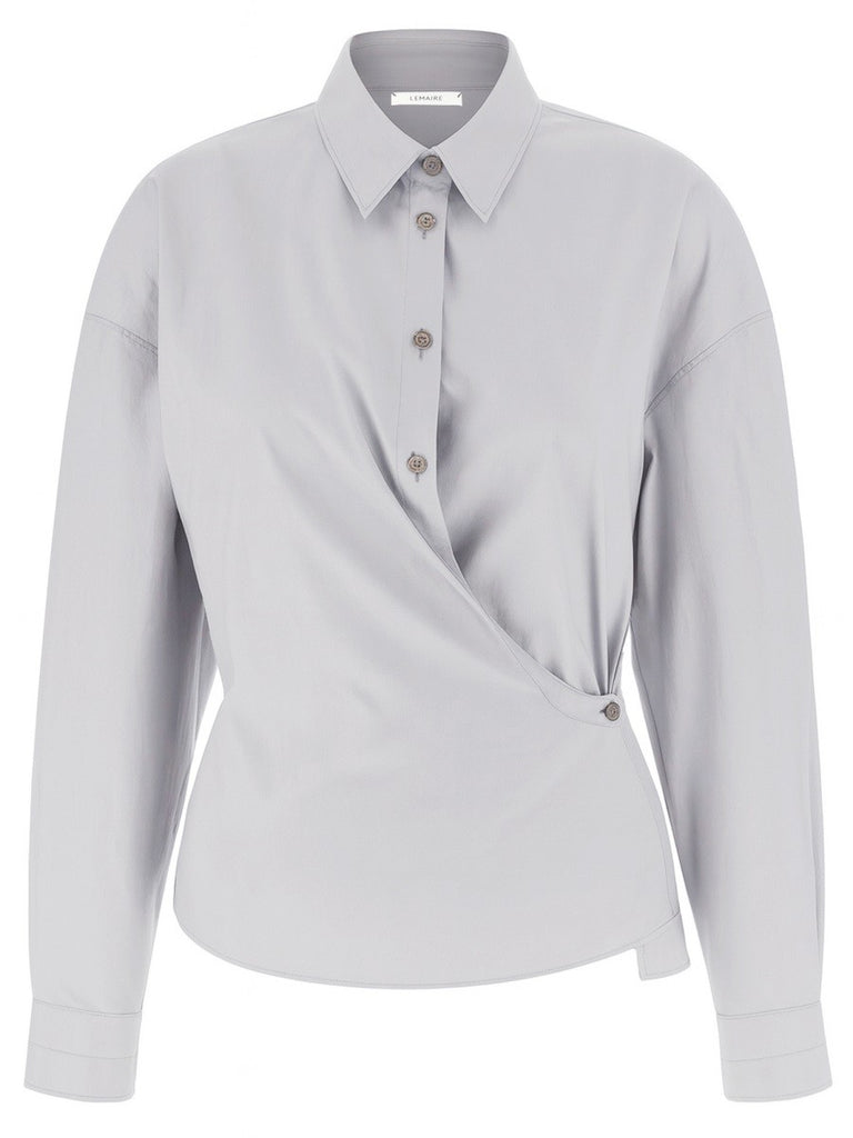"STRAIGHT COLLAR TWISTED" SHIRT