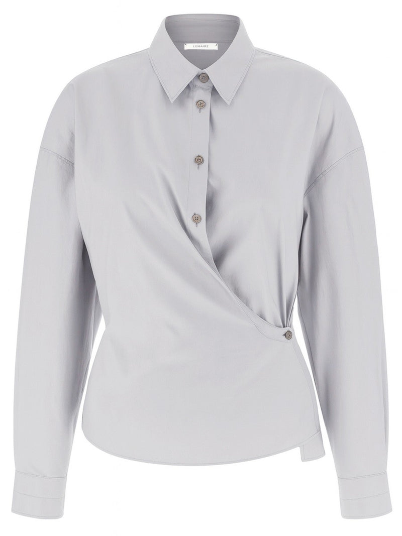 "STRAIGHT COLLAR TWISTED" SHIRT