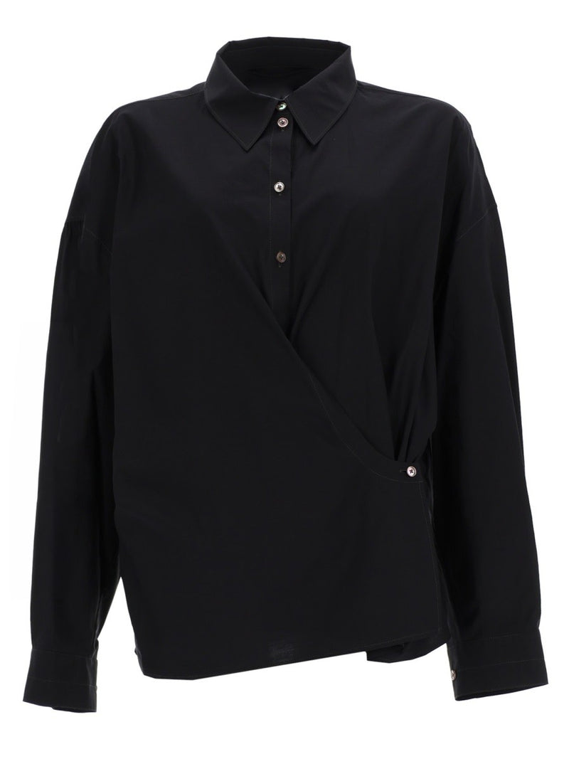 "STRAIGHT COLLAR TWISTED" SHIRT