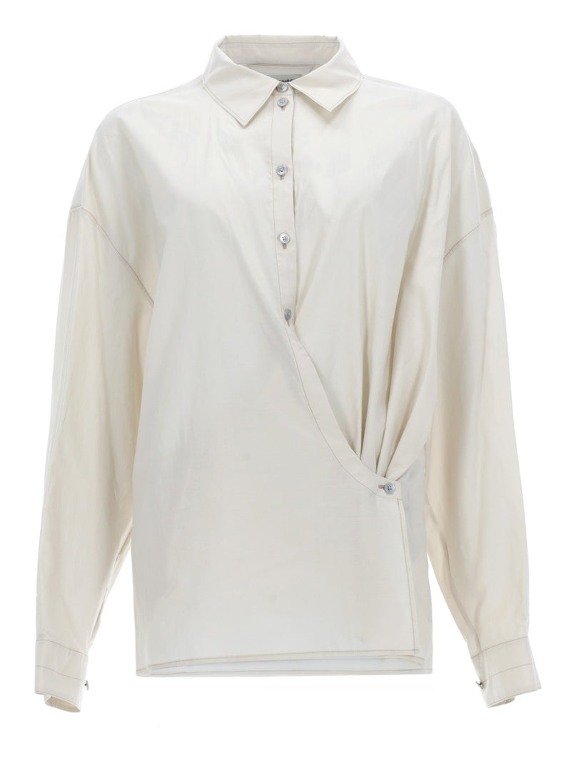 "STRAIGHT COLLAR TWISTED" SHIRT