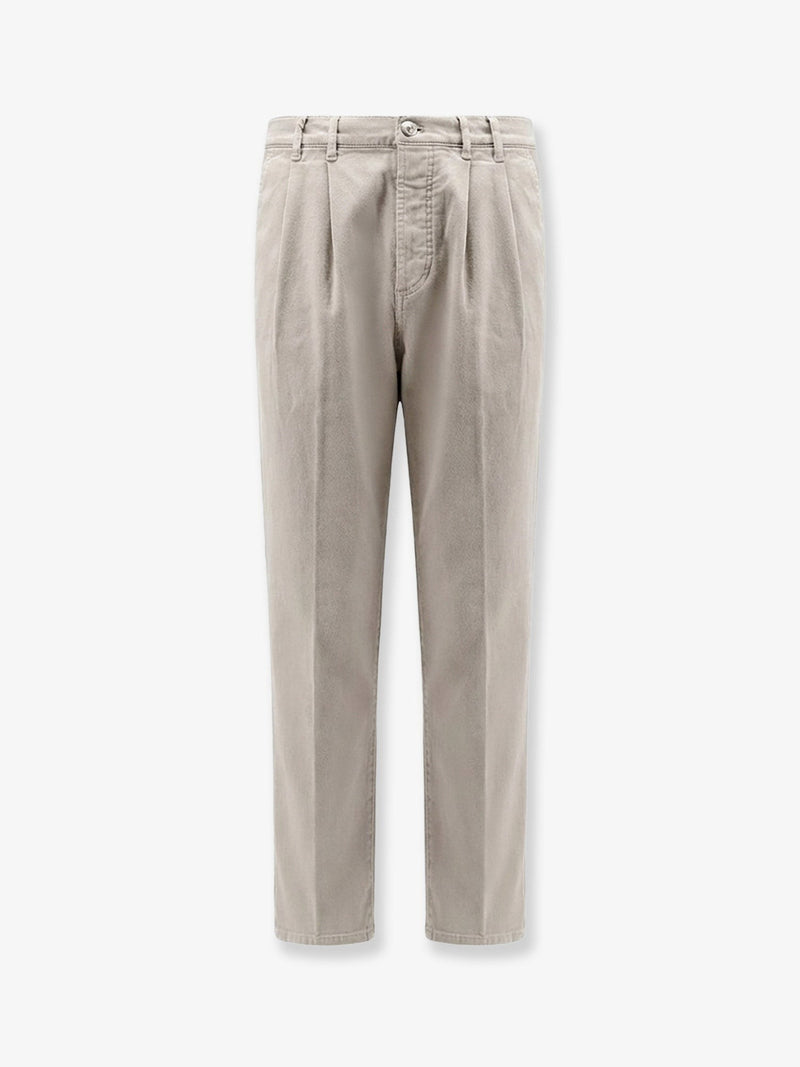Stretch canvas trousers