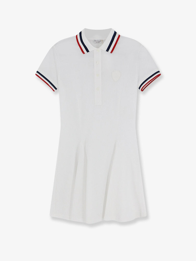 Stretch cotton piquet mini dress
