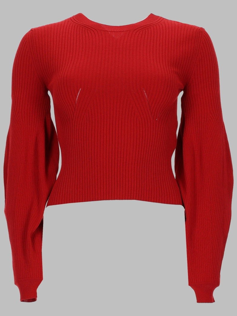 stretch knit jumper