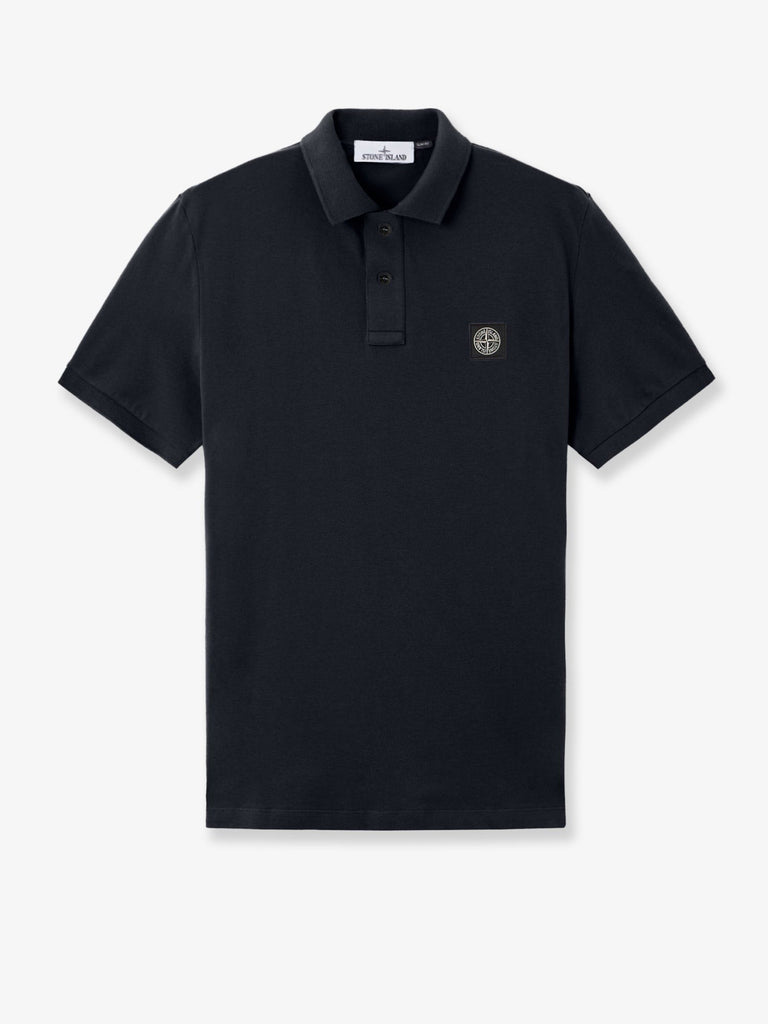 Stretch organic cotton polo shirt
