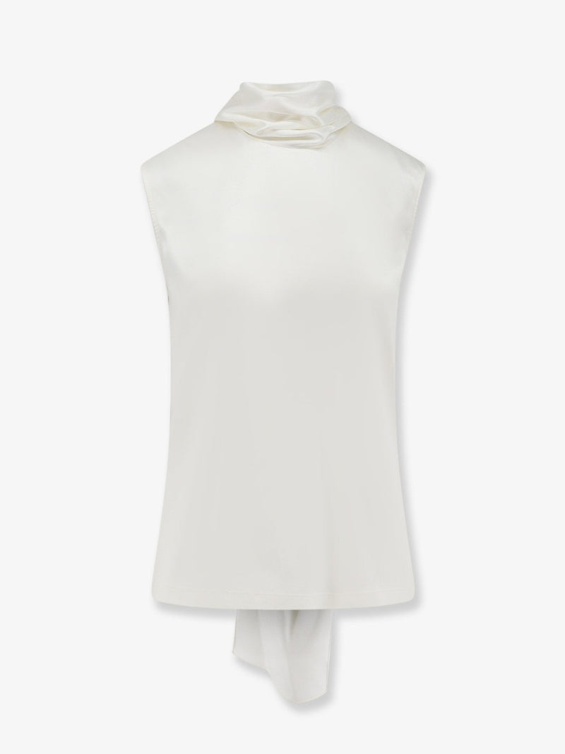 Stretch satin top