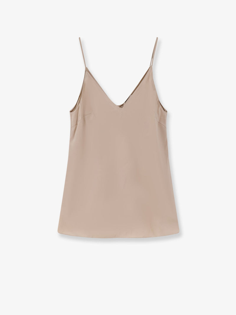 Stretch silk top