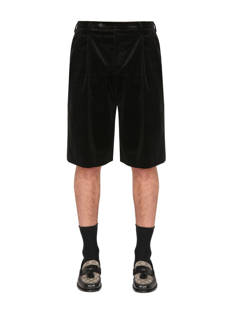 STRETCH VELVET SHORTS