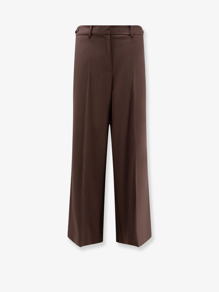 Stretch virgin wool trousers