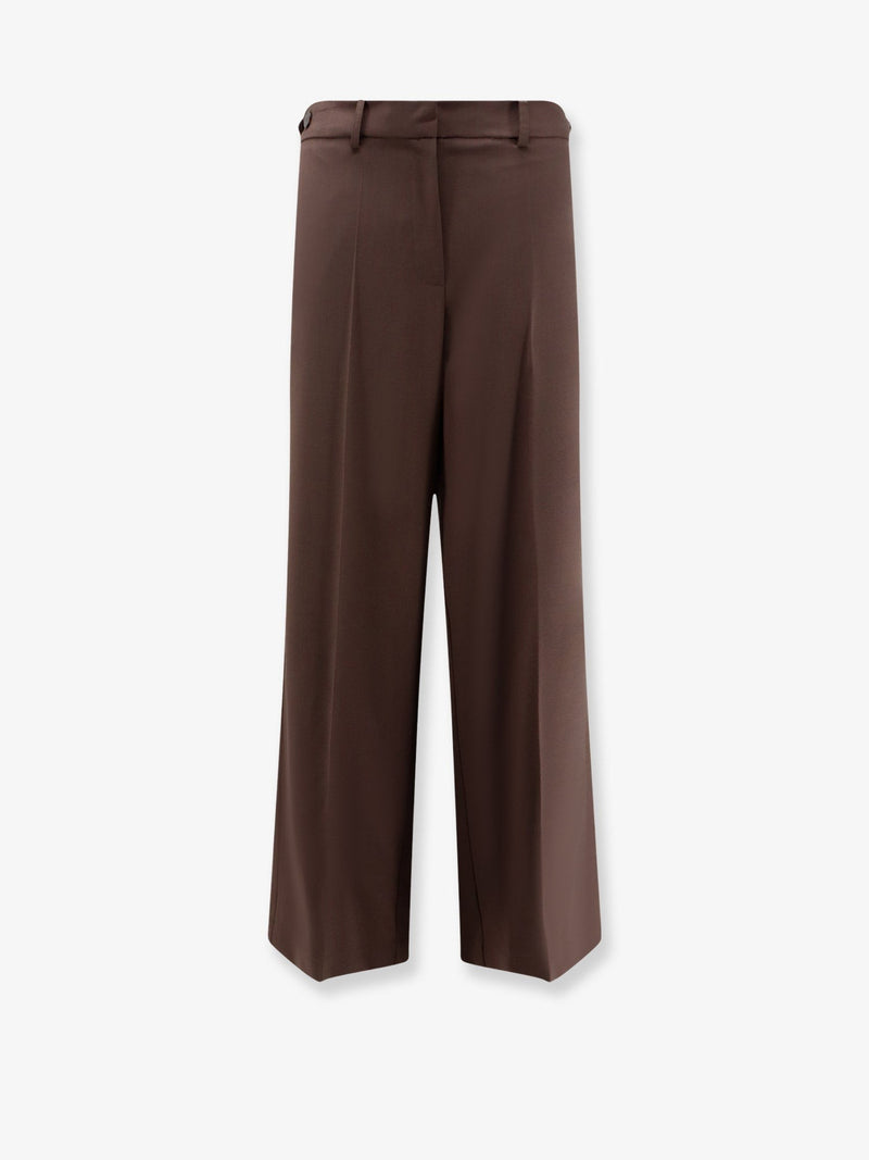 Stretch virgin wool trousers