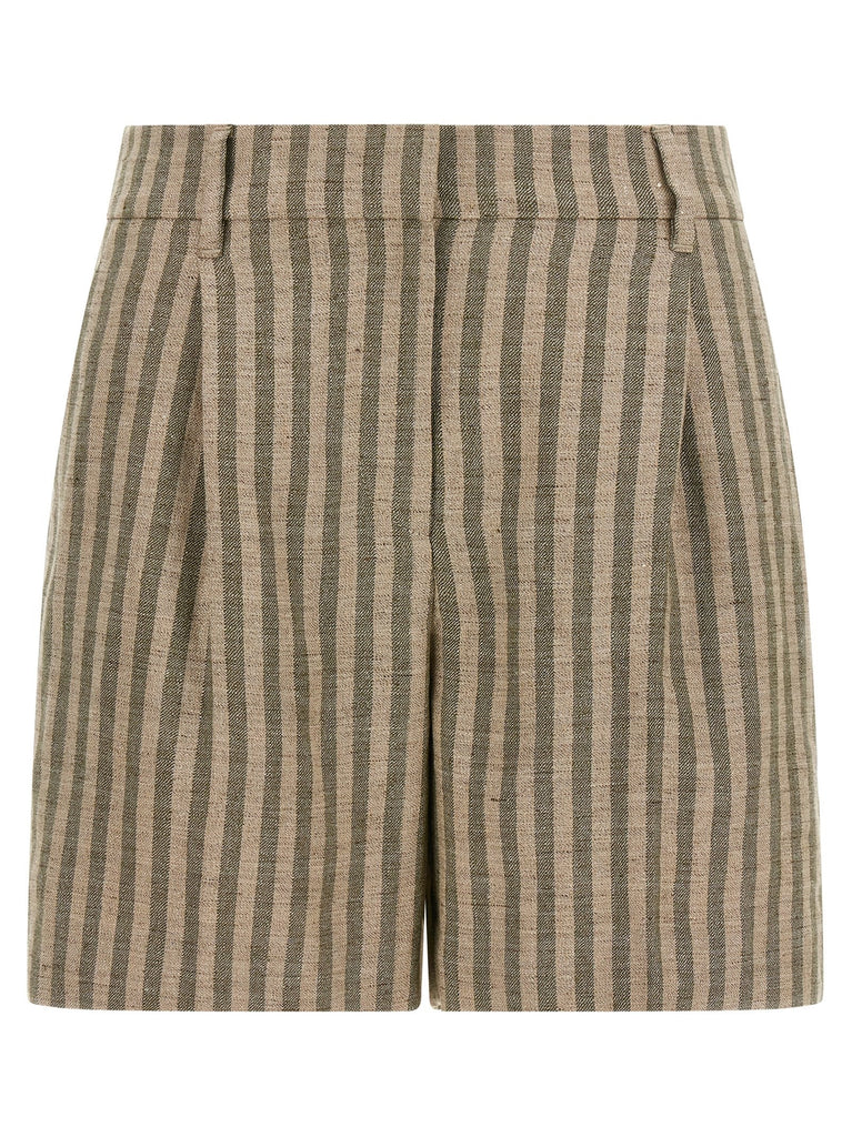 Striped bermuda shorts