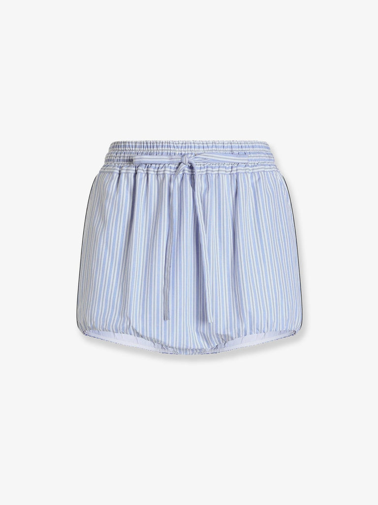 Striped cotton poplin culotte