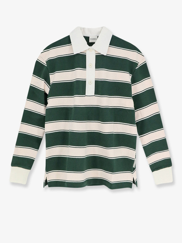 Striped Cotton Rugby Polo Shirt