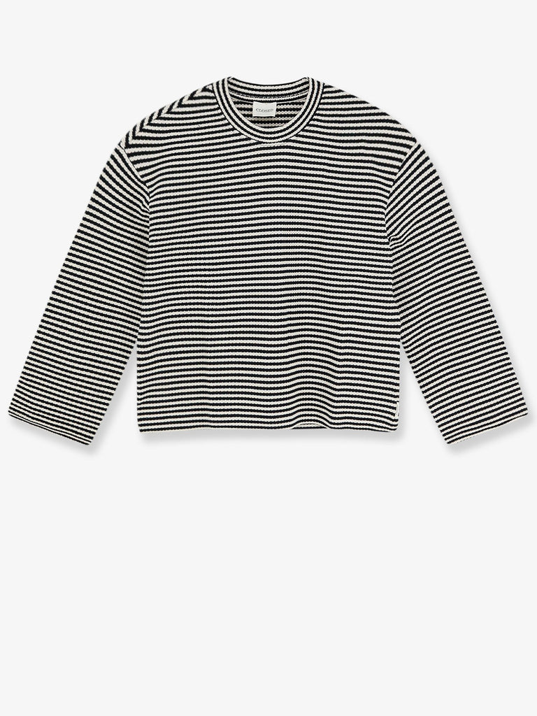 Striped cotton sweater