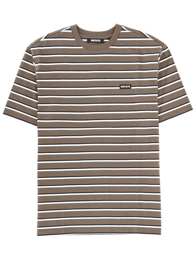 STRIPED LOGO T-SHIRT