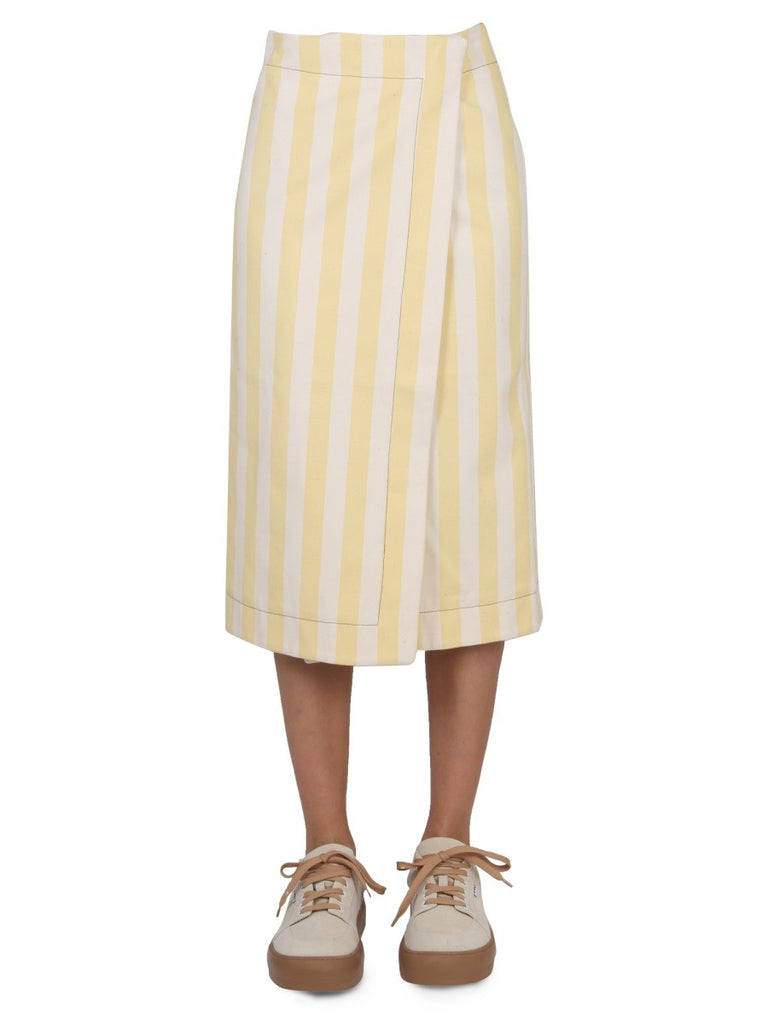 STRIPED PATTERN SKIRT