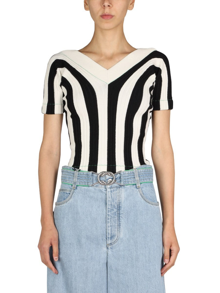 STRIPED PATTERN TOP