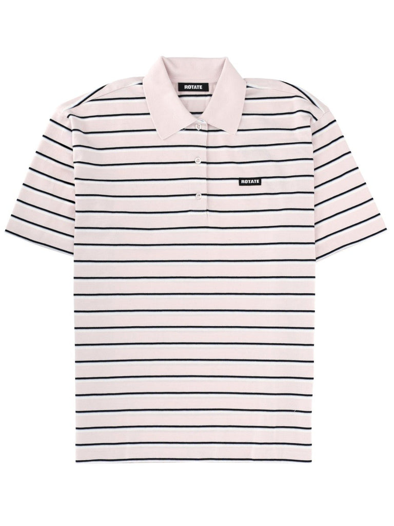 STRIPED POLO SHIRT WITH LOGO