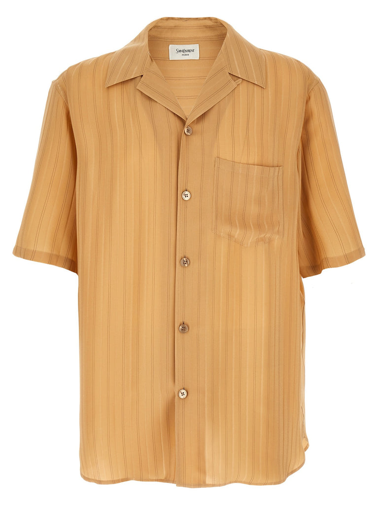 Striped silk shirt