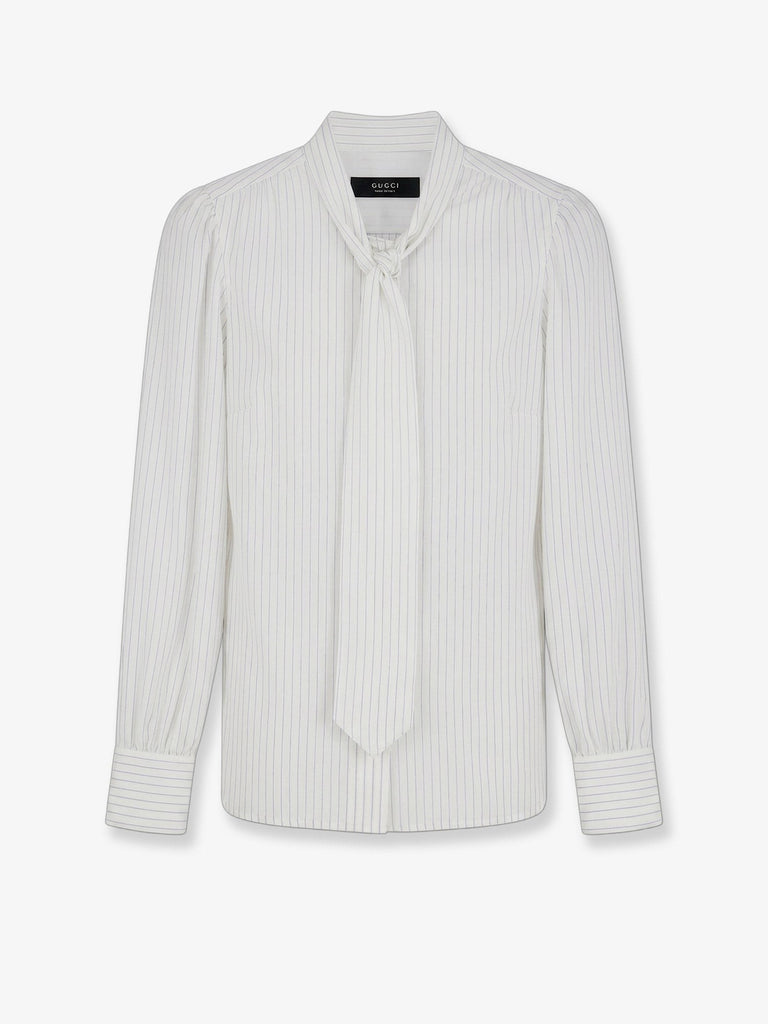Striped silk shirt