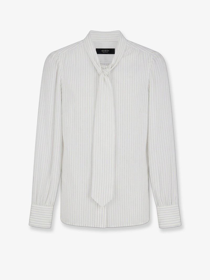 Striped silk shirt