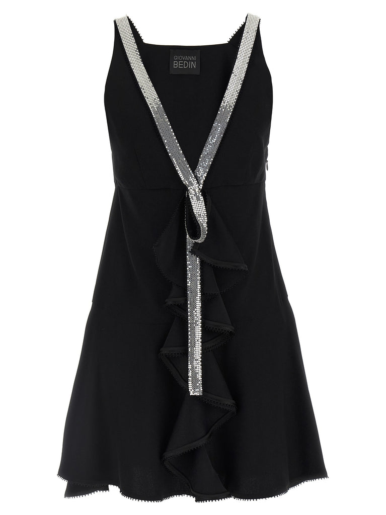 Studded ribbon dress