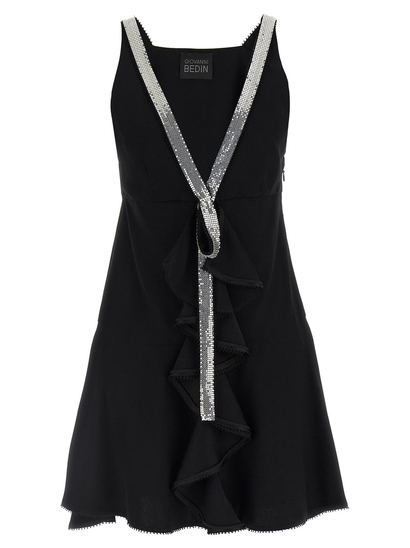 Studded ribbon dress