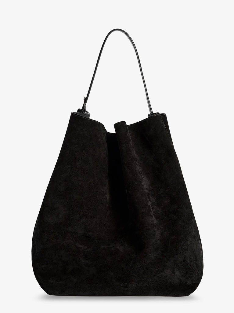 Suede Belted Tote