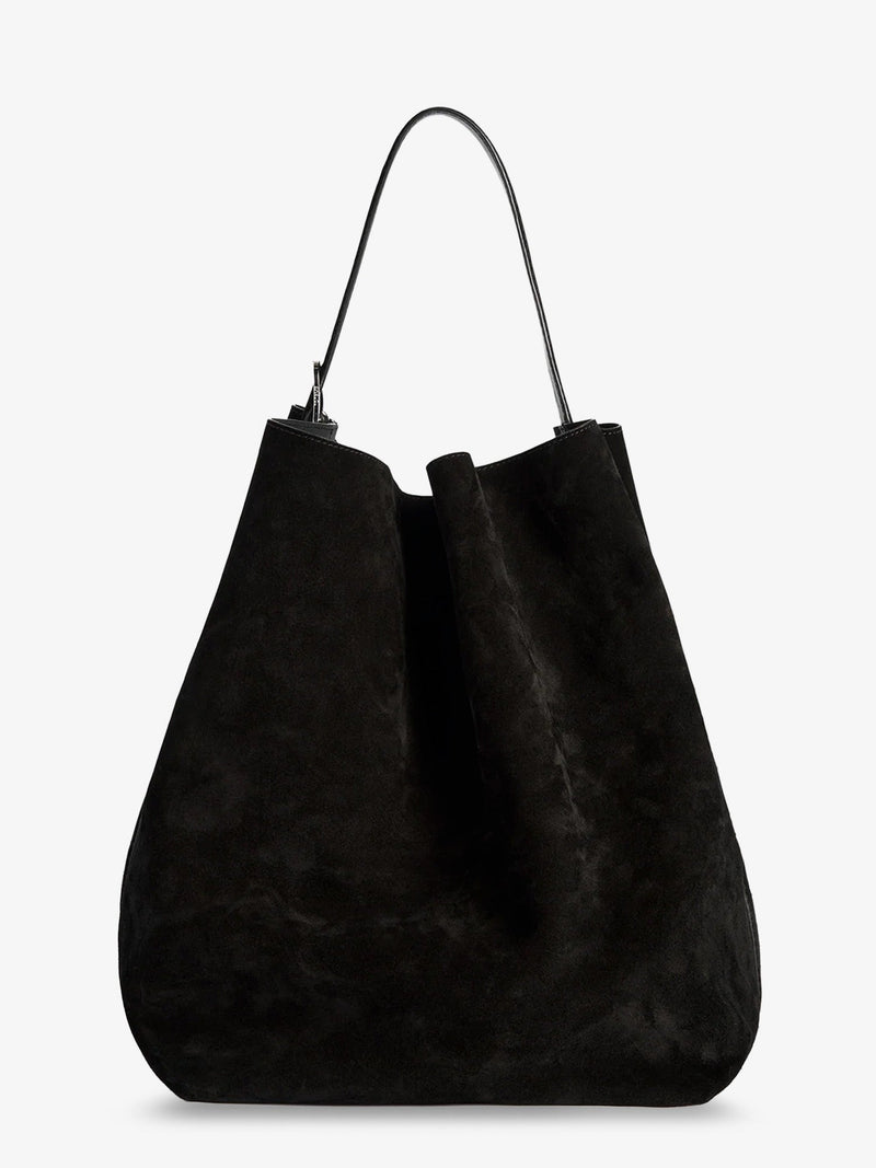 Suede Belted Tote