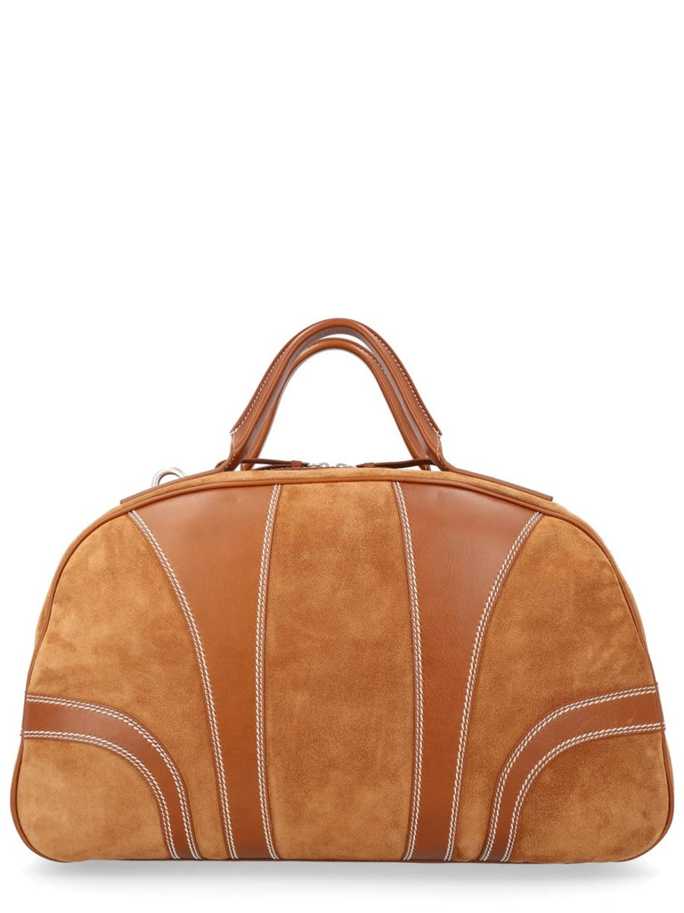SUEDE DUFFLE BAG