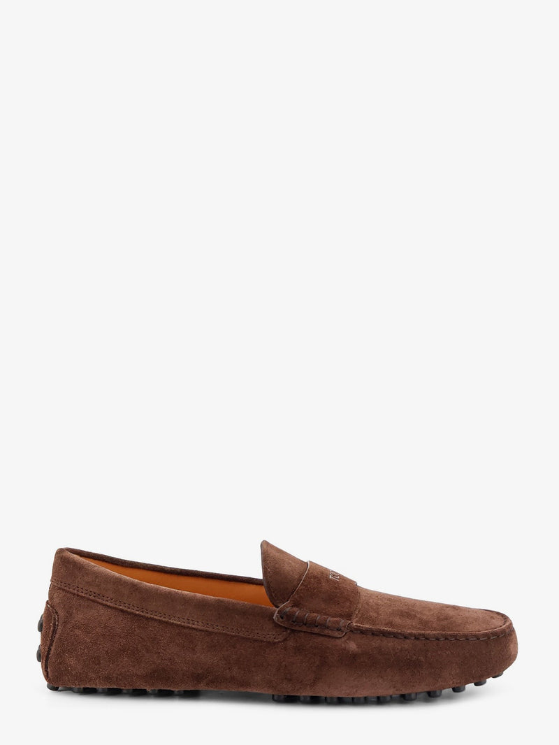 Suede loafers with Gommini detail on the back