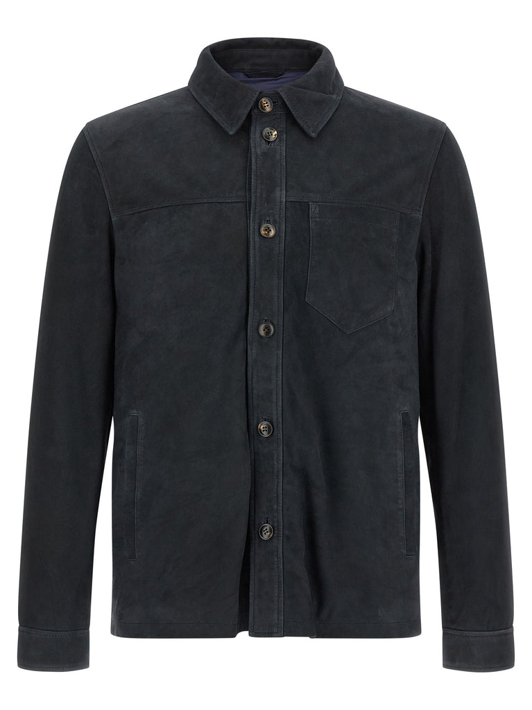 Suede overshirt