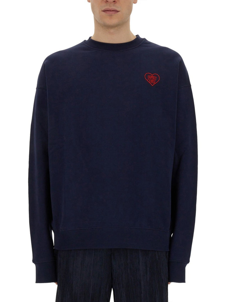 SWEATSHIRT WITH HEART EMBROIDERY