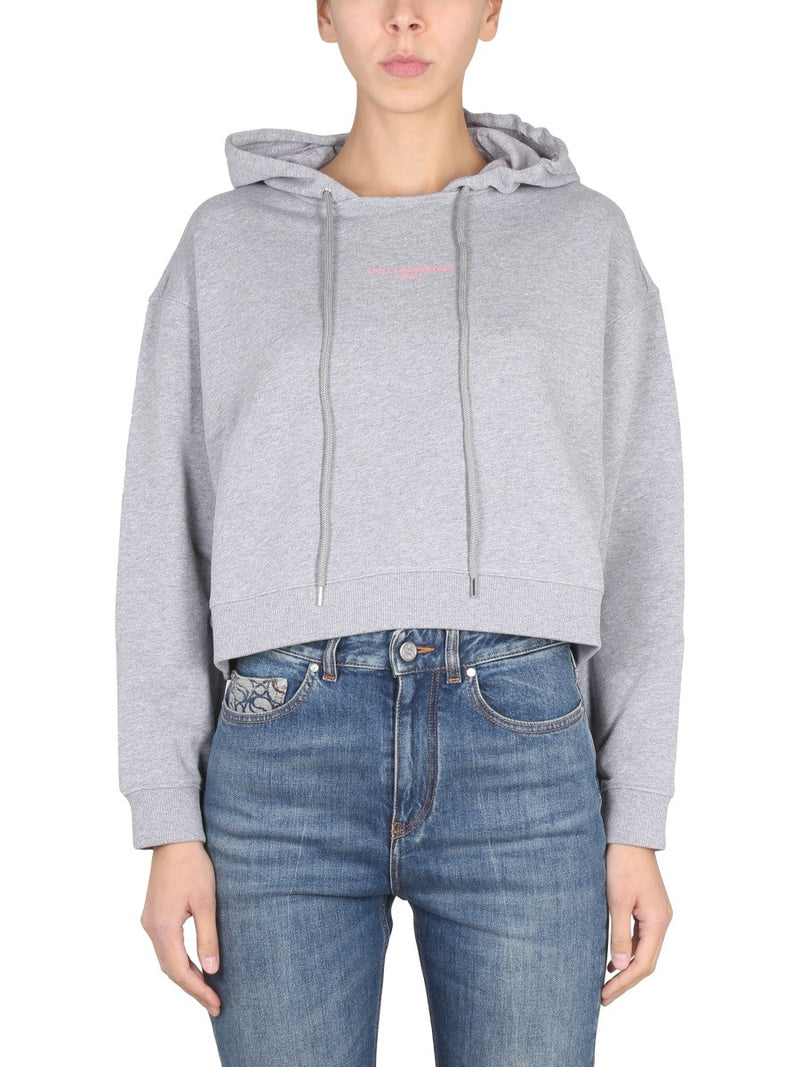 SWEATSHIRT WITH LOGO EMBROIDERY