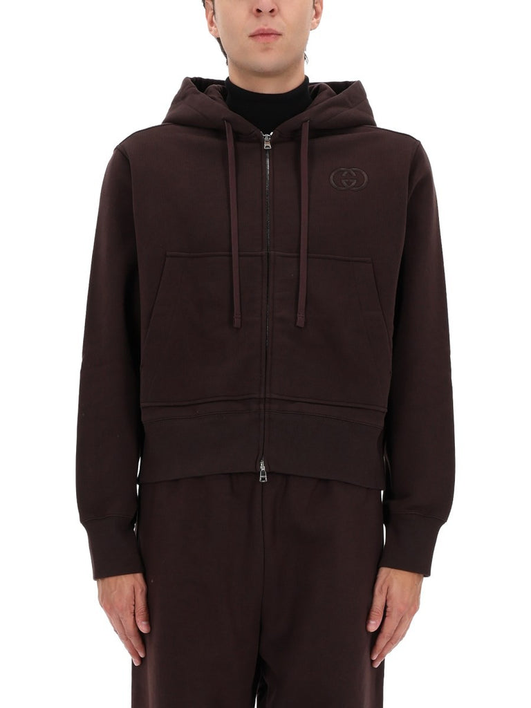 SWEATSHIRT WITH LOGO EMBROIDERY