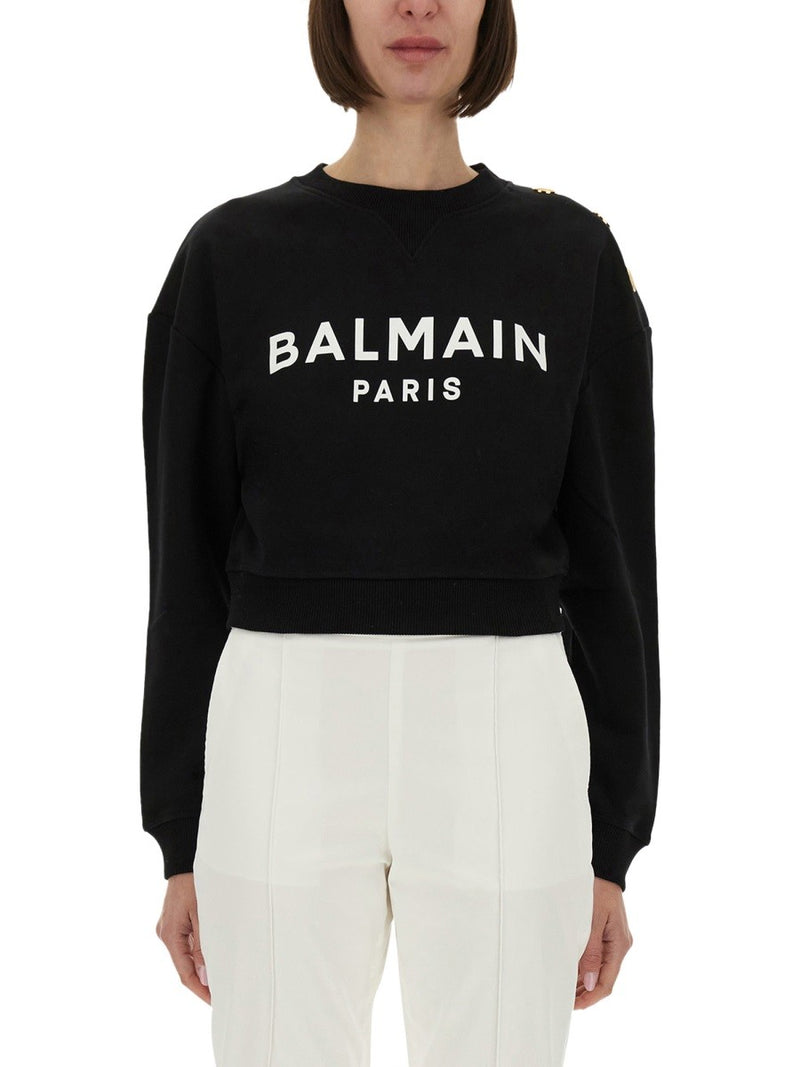 SWEATSHIRT WITH LOGO PRINT
