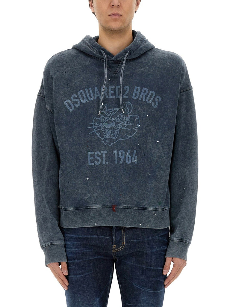 SWEATSHIRT WITH LOGO PRINT