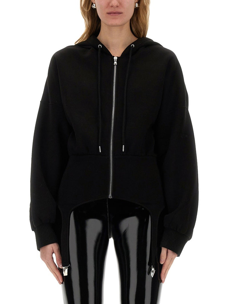 SWEATSHIRT WITH SUSPENDERS