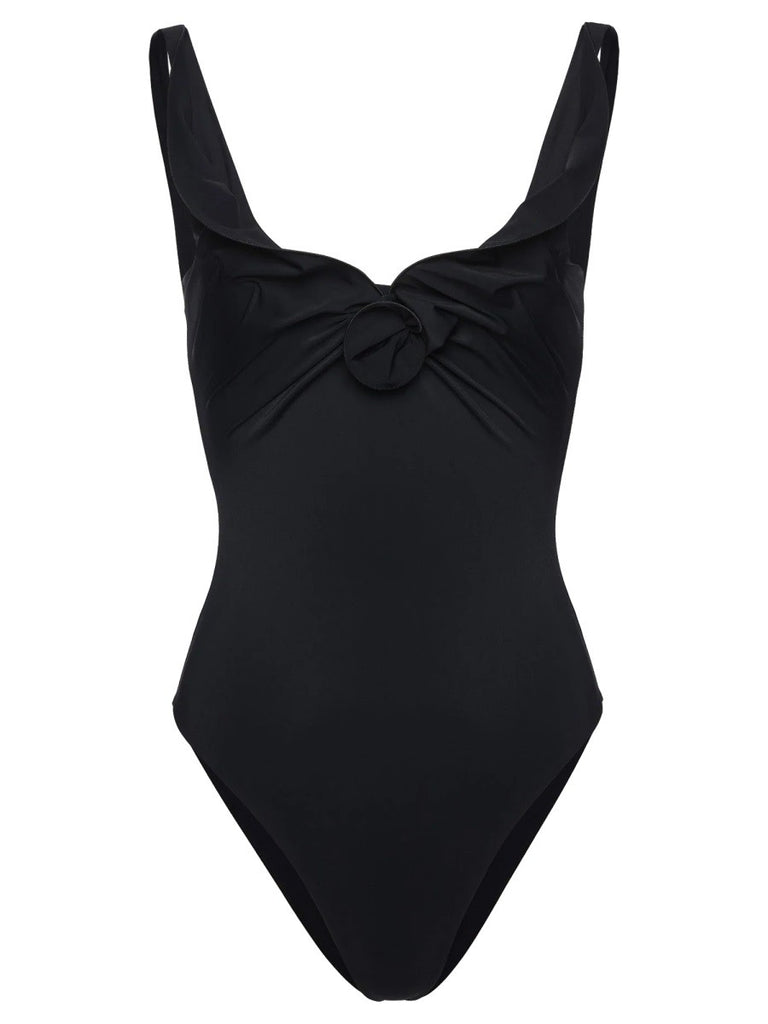 SWIMSUIT WITH FLOWER DETAIL