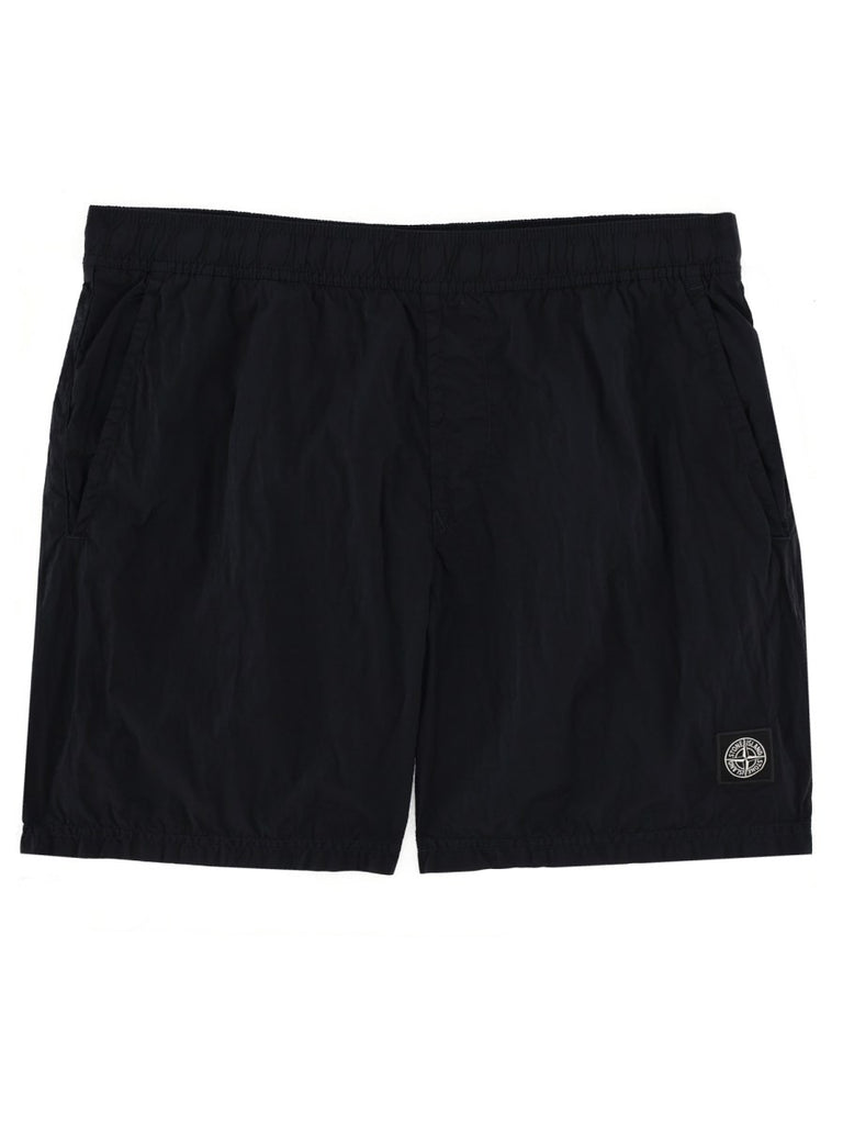 SWIMSUIT WITH LOGO PATCH