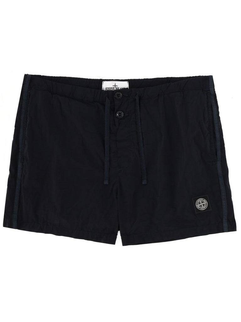 SWIMSUIT WITH LOGO PATCH