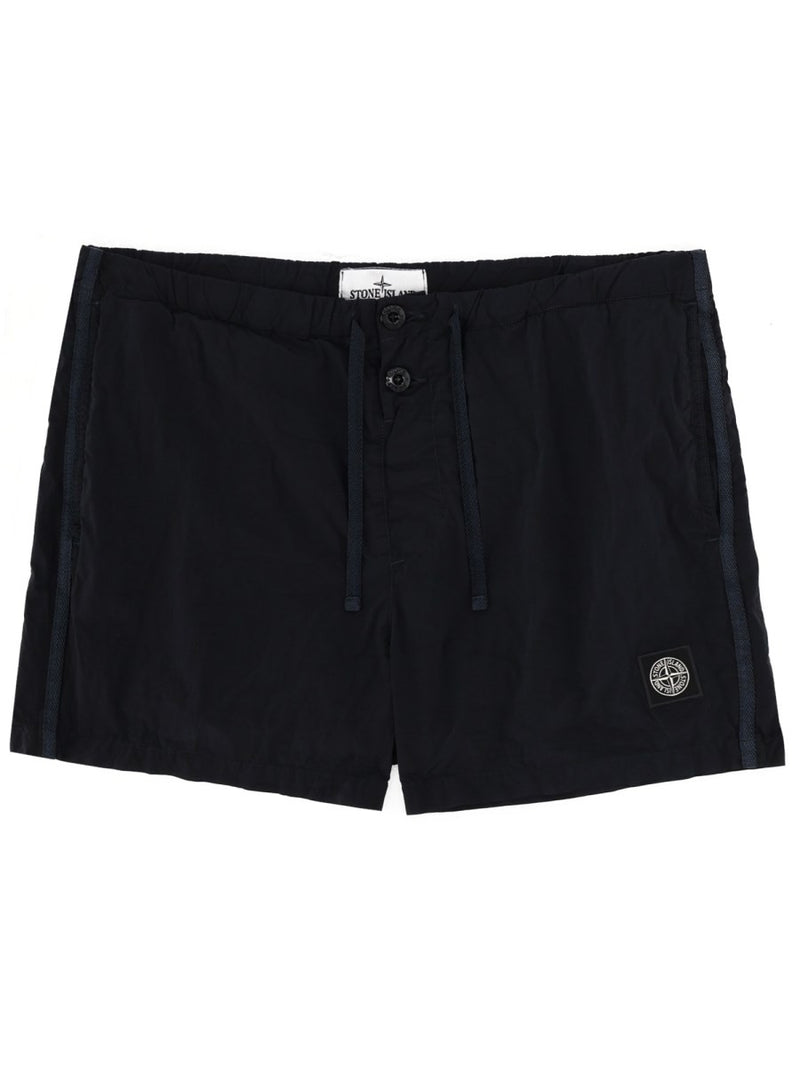 SWIMSUIT WITH LOGO PATCH