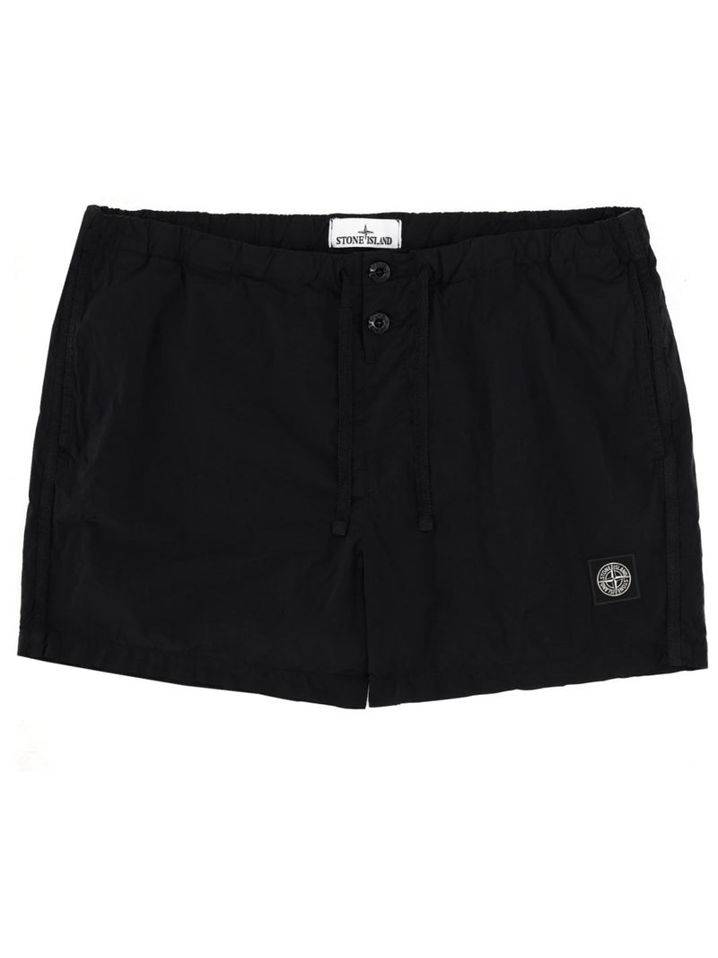 SWIMSUIT WITH LOGO PATCH