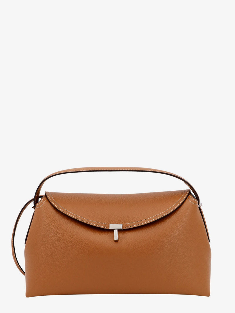 T-Lock hammered leather handbag