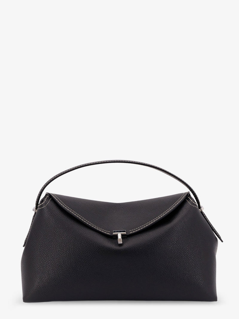 T-Lock hammered leather handbag
