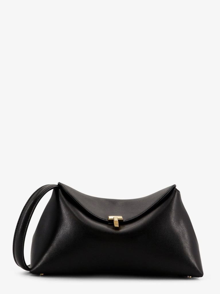 T-Lock leather clutch