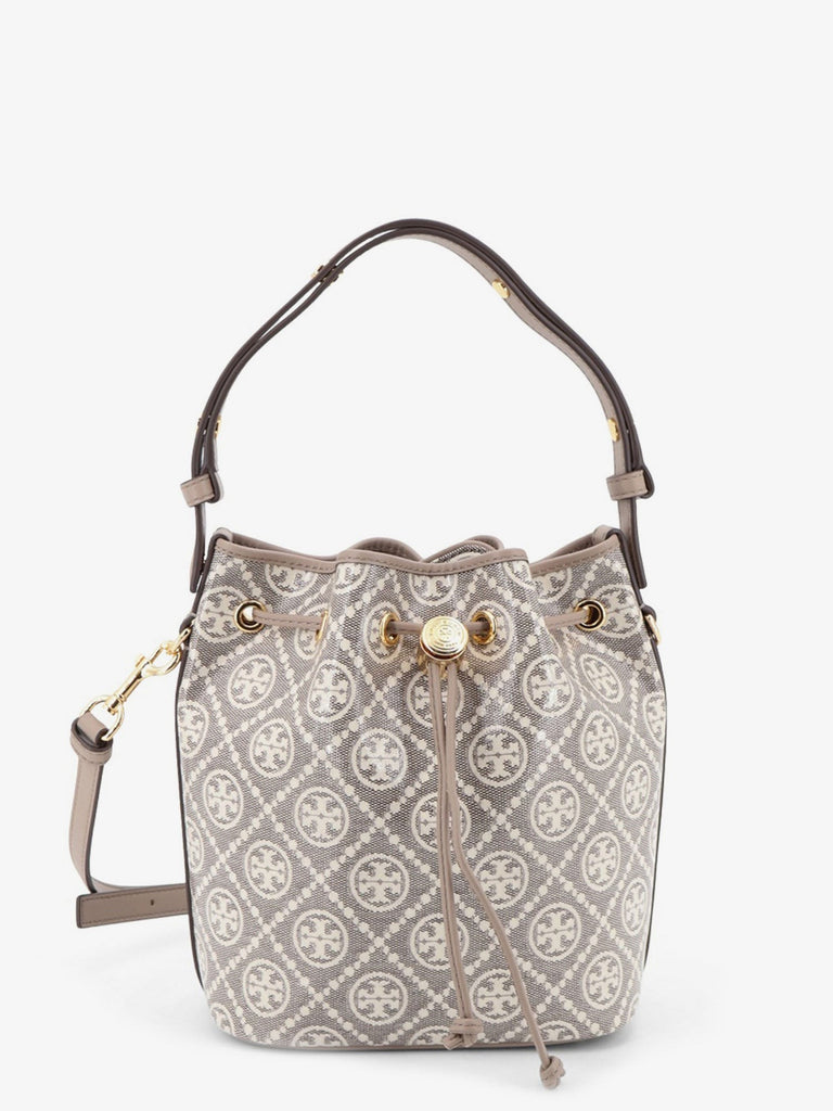 T Monogram coated canvas bucket bag