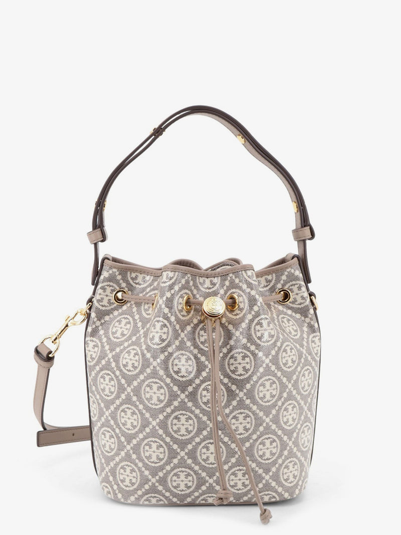 T Monogram coated canvas bucket bag