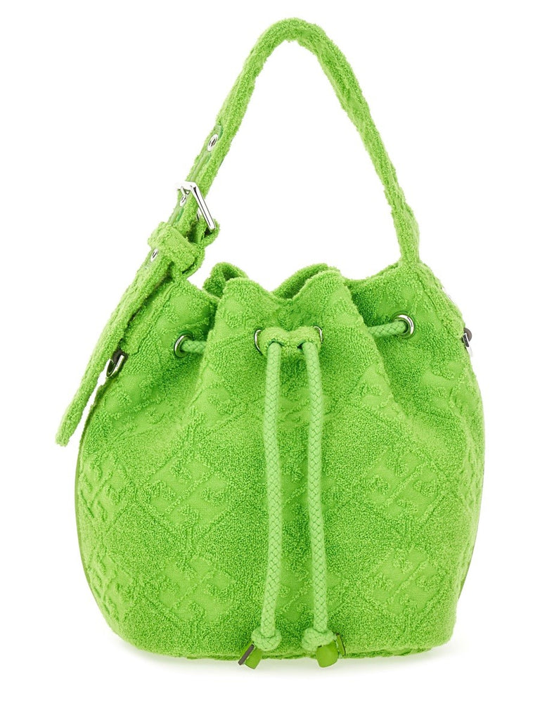 "T MONOGRAM" MINI BUCKET BAG