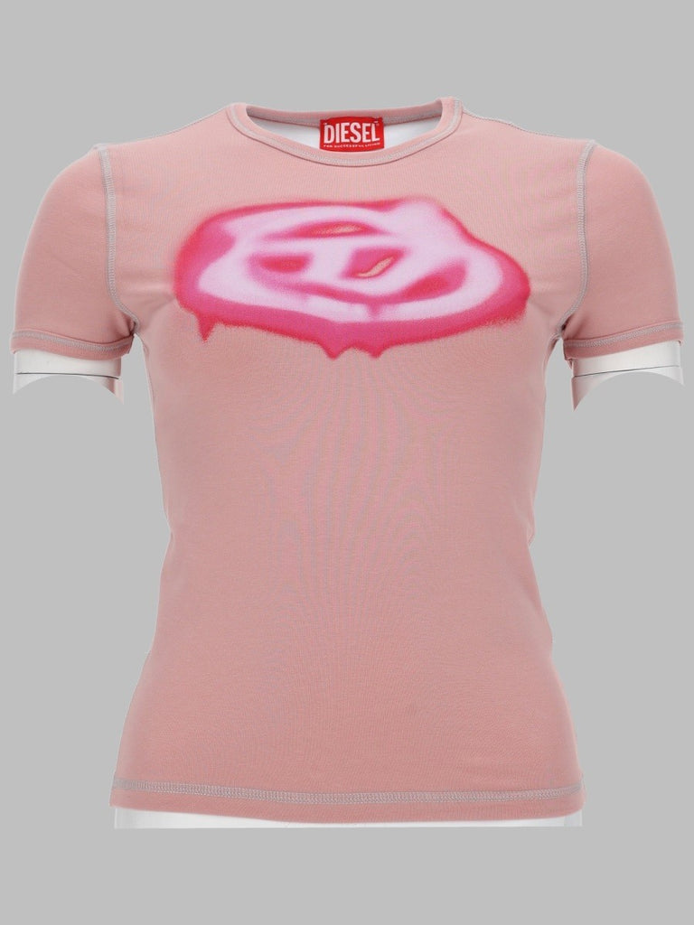 T-SHIRT CON LOGO EFFETTO GRAFFITI