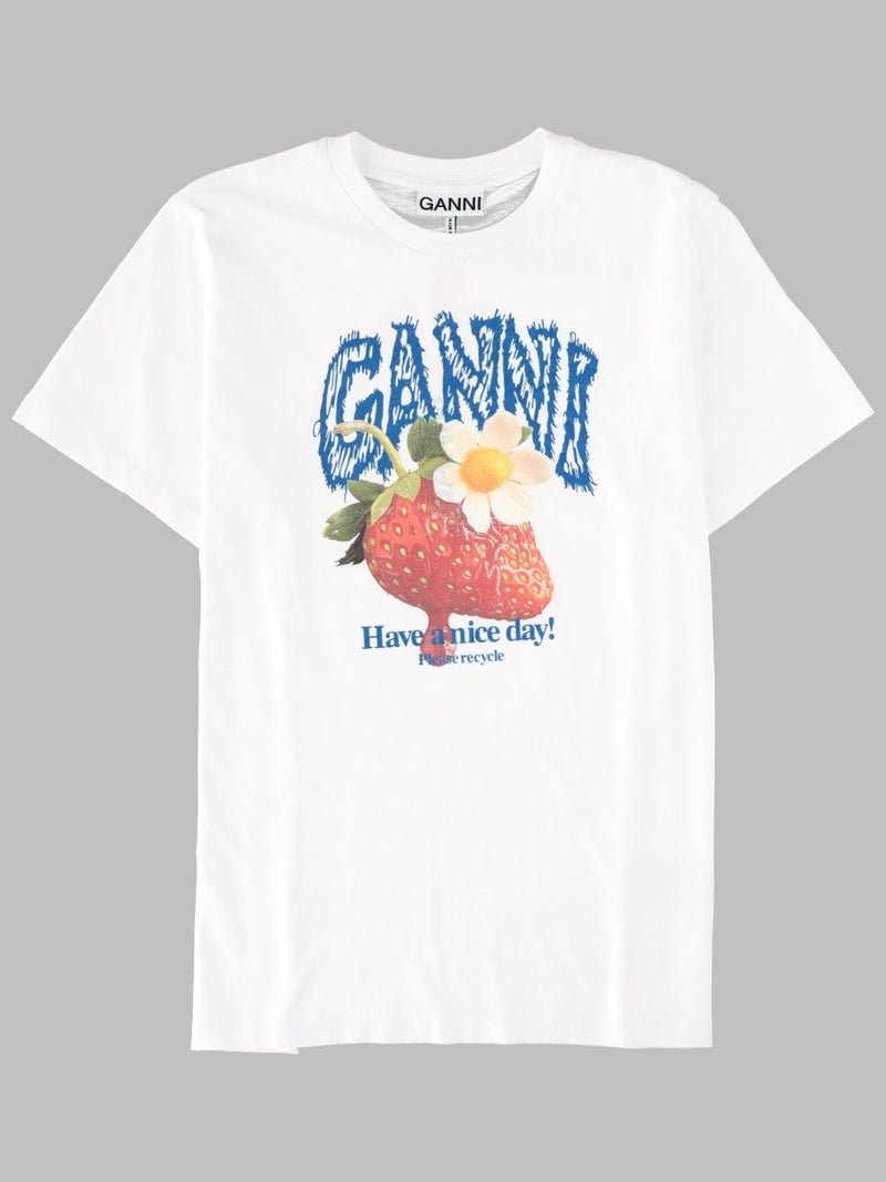 T-SHIRT CON STAMPA FRAGOLA